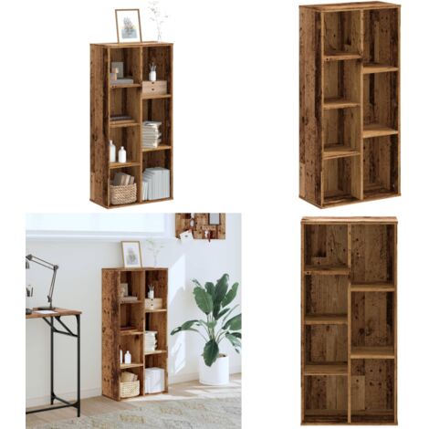 Libreria Legno Antico 50x25x105 cm in Legno Multistrato - Libreria antica - Scaffale in legno
