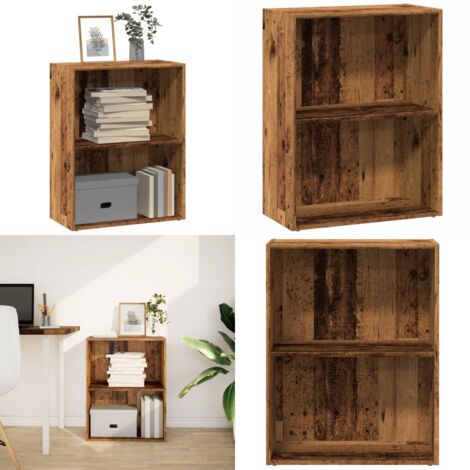 Libreria Legno Antico 60x30x77 cm in Legno Multistrato - Libreria antica - Libreria in truciolato