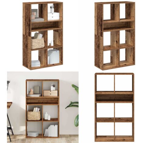 Libreria Legno Antico 66x31x112 cm in Legno Multistrato - Scaffalatura per libri - Libreria antica