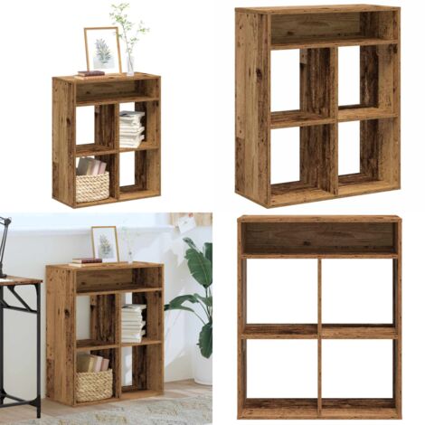 Libreria Legno Antico 66x31x80 cm in Legno Multistrato - Libreria antica - Libreria in truciolato