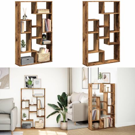 Libreria Legno Antico 72x20x120,5 cm in Truciolato - Libreria moderna - Libreria con scomparti