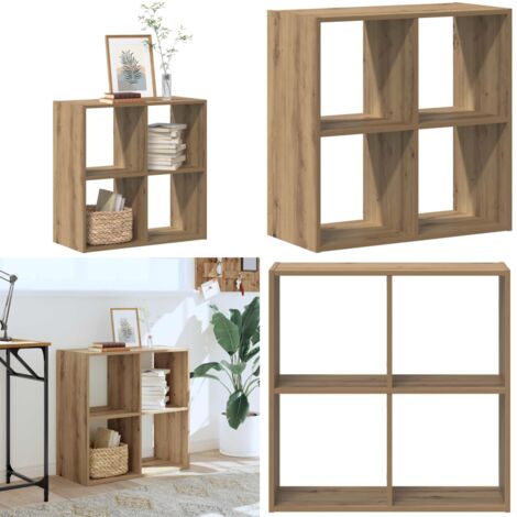 Libreria Legno Artigianale 68,5x32x68,5 cm in Legno Multistrato - Libreria artigianale - Scaffale in legno