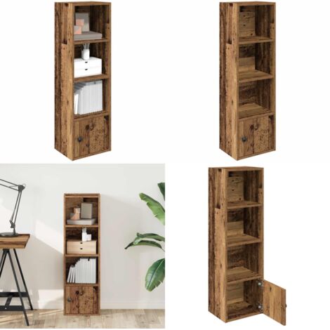 Libreria Legno Vecchio 31x24x102 cm in Legno Multistrato - Libreria antica - Armadio per libri