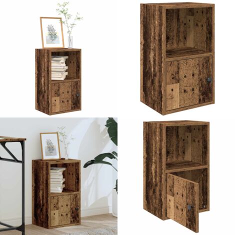 Libreria Legno Vecchio 31x24x52 cm in Legno Multistrato - Libreria antica - Libreria in truciolato