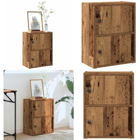 Libreria Legno Vecchio 40x24x52 cm in Legno Multistrato - Armadio in truciolato - Archiviazione libri