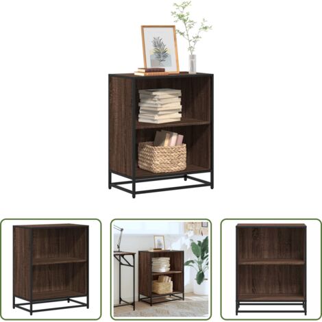 Libreria marrone -  Libreria Rovere Marrone 60x35x76 cm in Legno Multistrato