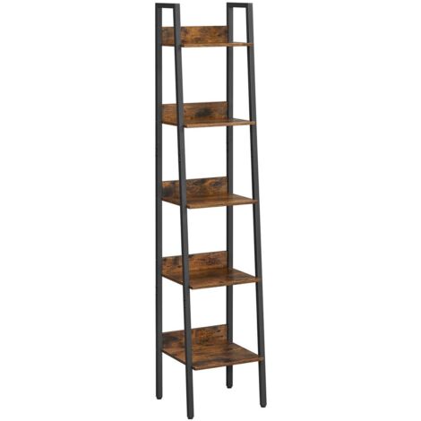 Libreria marrone scuro per il soggiorno BEGRYF 34x30x170