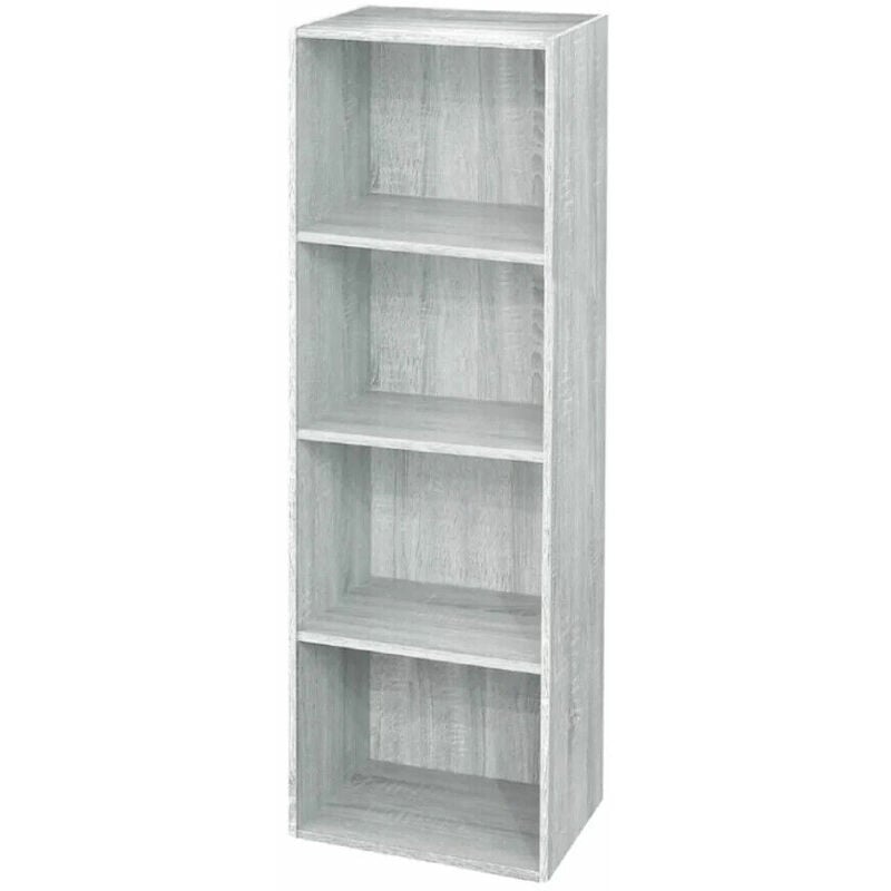 Your Self - Libreria mensole Scaffale casa ufficio soggiorno Desing Moderno Bianco Cemento – cm 40x29x132