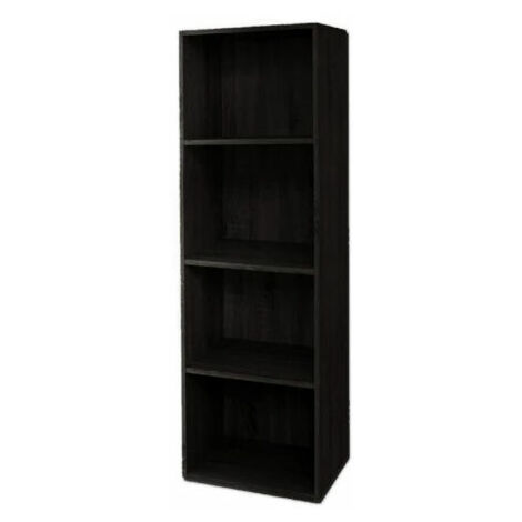 Libreria mensole Scaffale casa ufficio soggiorno Desing Moderno di colore Nero - cm 40x29x132