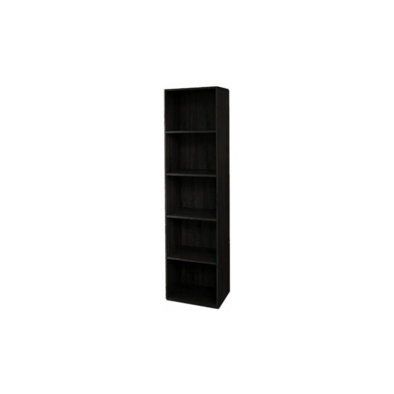 Your Self - Libreria mensole Scaffale casa ufficio soggiorno Desing Moderno di colore Nero – cm 40x29x172