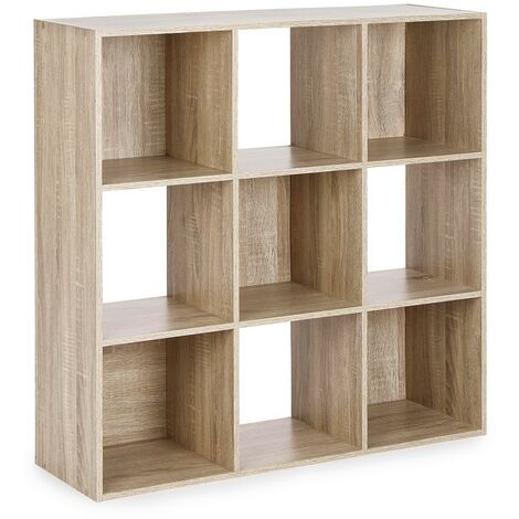 Libreria mila 9 posti in legno rovere librerie da ufficio arredamento interno 91x91 cm