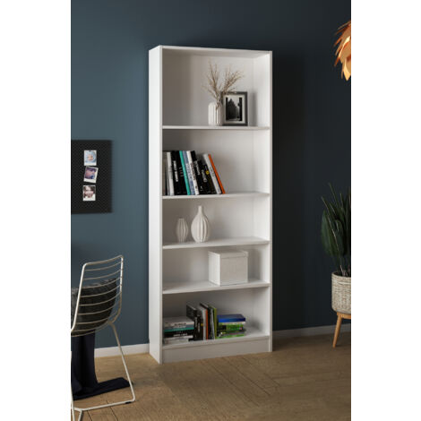 LIBRERIA MOD. BASIC CM 79X26.7 H. 203.2 BIANCO OPACO