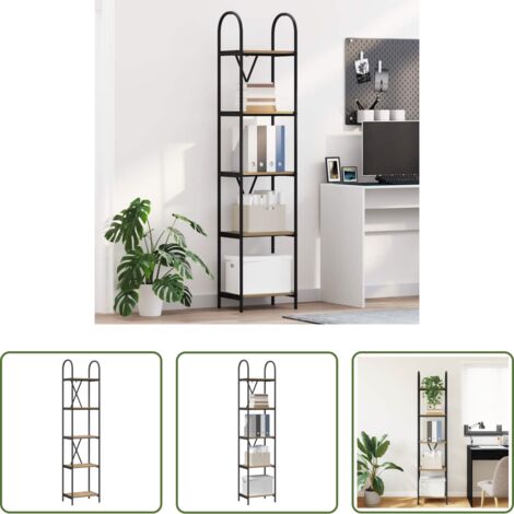 Libreria moderna -  Libreria Rovere artigianale 40 x 30 x 183 cm Legno multistrato