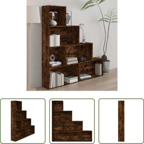 Libreria moderna -  Libreria Rovere Fumo 155x24x160 cm