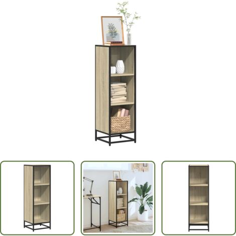 Libreria moderna -  Libreria Rovere Sonoma 33,5x33x107,5 cm in Legno Multistrato