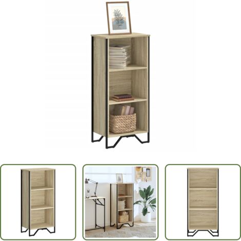 Libreria moderna -  Libreria Rovere Sonoma 50x31x106 cm in Legno Multistrato