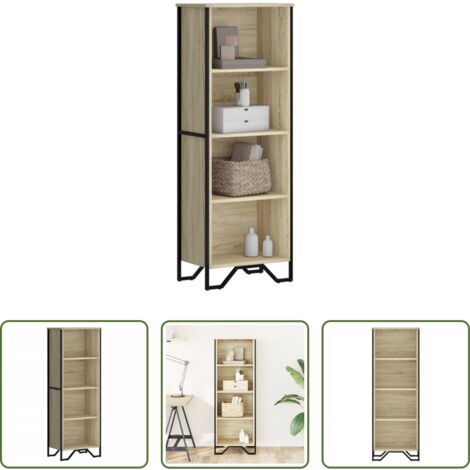 Libreria moderna -  Libreria Rovere Sonoma 50x31x137,5 cm in Truciolato
