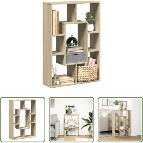 Libreria moderna -  Libreria Rovere Sonoma 63x20x90 cm in Truciolato