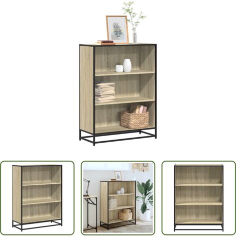 Libreria moderna -  Libreria Rovere Sonoma 80,5x35x107,5 cm in Legno Multistrato