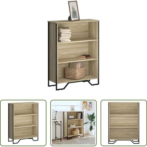 Libreria moderna -  Libreria Rovere Sonoma 80x31x106 cm in Legno Multistrato