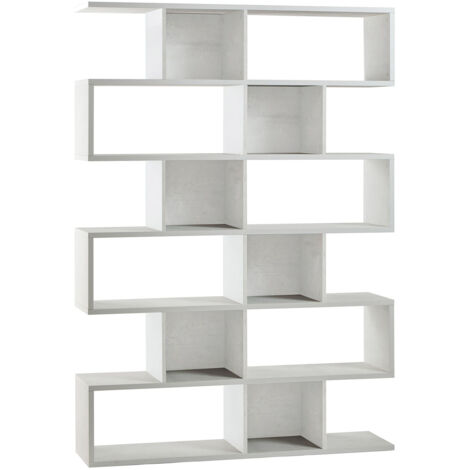 Libreria Modulare 6 Ripiani 150x215x38 cm Ossido Bianco