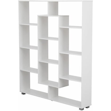 Libreria multiforme a 11 ripiani bianco EMILY