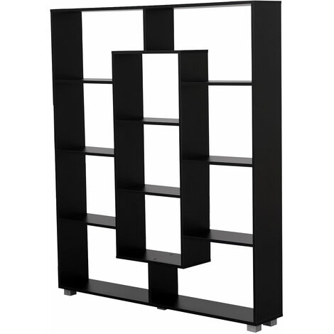Libreria multiforme a 11 ripiani nero EMILY