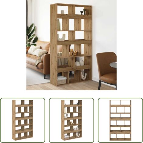 Libreria multistrato -  Libreria Rovere Artigianale 100x33x187,5cm in Legno Multistrato