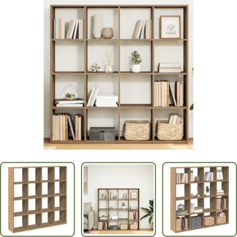 Libreria multistrato -  Libreria Rovere Artigianale 102x29x143 cm in Legno Multistrato