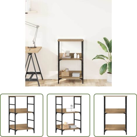 Libreria multistrato -  Libreria Rovere Artigianale 50x33x82 cm Legno Multistrato