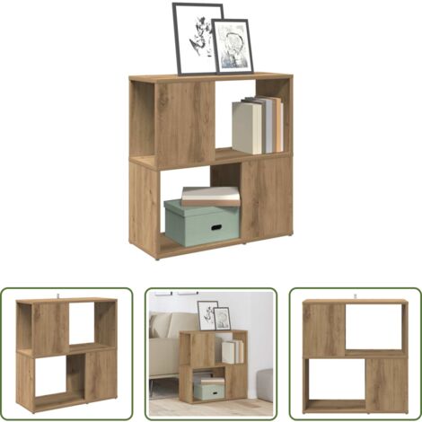 Libreria multistrato -  Libreria Rovere Artigianale 60x24x63 cm Legno Multistrato