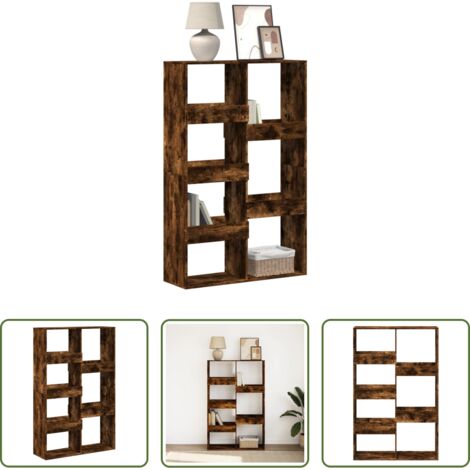 Libreria multistrato -  Libreria Rovere Fumo 100x33x155,5 cm in Legno Multistrato
