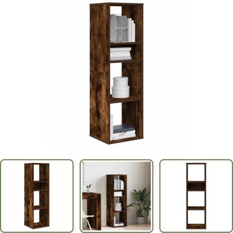 Libreria multistrato -  Libreria Rovere Fumo 34x31x112 cm in Legno Multistrato