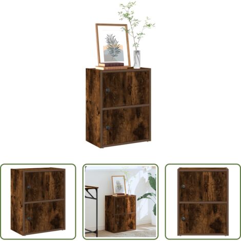 Libreria multistrato -  Libreria Rovere Fumo 40x24x52 cm in Legno Multistrato