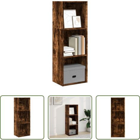 Libreria multistrato -  Libreria Rovere Fumo 40x30x114 cm in Legno Multistrato