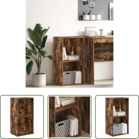 Libreria multistrato -  Libreria Rovere Fumo 40x30x77 cm in Legno Multistrato