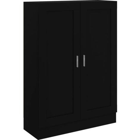 Libreria Nera 82,5x30,5x115 cm in Legno Multistrato vidaXL