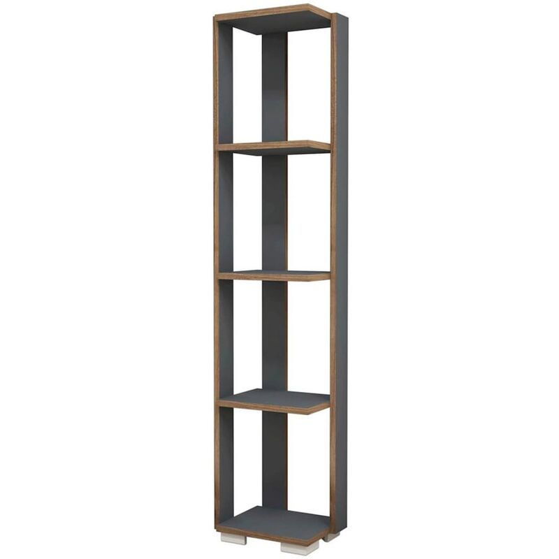 

Homemania Estantería Nicol gris antracita 33,6x25,8x153 cm - Antracita