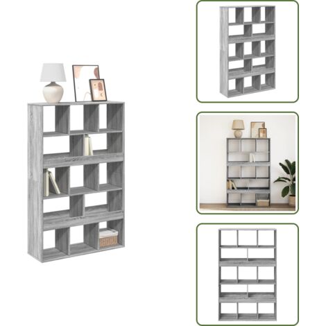 Libreria per casa - vidaXL Libreria Grigio Sonoma 100x33x156,5 cm in Truciolato - Libreria decorativa
