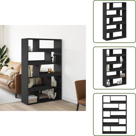 Libreria per casa - vidaXL Libreria Nera 100x33x156,5 cm in Truciolato - Libreria decorativa