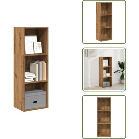 Libreria per casa - vidaXL Libreria Rovere Artigianale 40x30x114 cm in Legno Multistrato - Libreria per ufficio