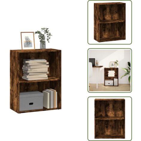 Libreria per casa - vidaXL Libreria Rovere Fumo 60x30x77 cm in Legno Multistrato - Libreria per ufficio