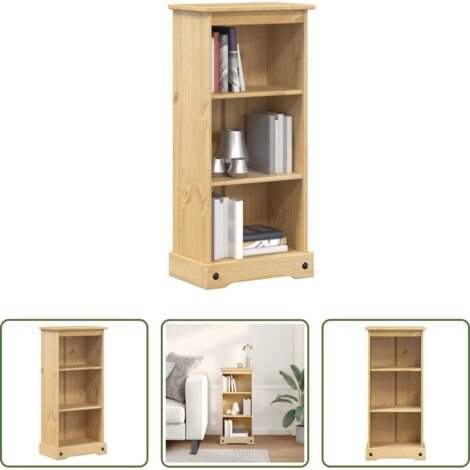 Libreria per libri -  Libreria Corona 46x29x100 cm in Legno Massello di Pino