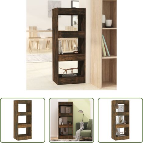 Libreria per libri -  Libreria/Divisorio Rovere Fumo 40x30x103 cm in Truciolato