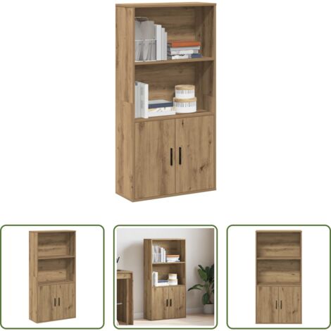 Libreria per libri -  Libreria Rovere Artigianale 60x24x120 cm in Truciolato