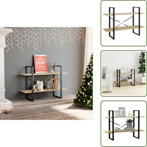 Libreria per libri - vidaXL Libreria 2 Ripiani Rovere Sonoma 100x30x70 cm Legno Multistrato - Libreria per riviste