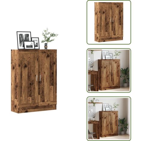Libreria per libri - vidaXL Libreria Legno Antico 82,5x30,5x115 cm in Truciolato - Libreria per oggetti