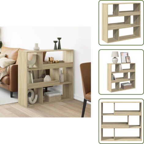 Libreria per ufficio - vidaXL Libreria Rovere Sonoma 100x33x94,5 cm in Truciolato - Libreria per casa