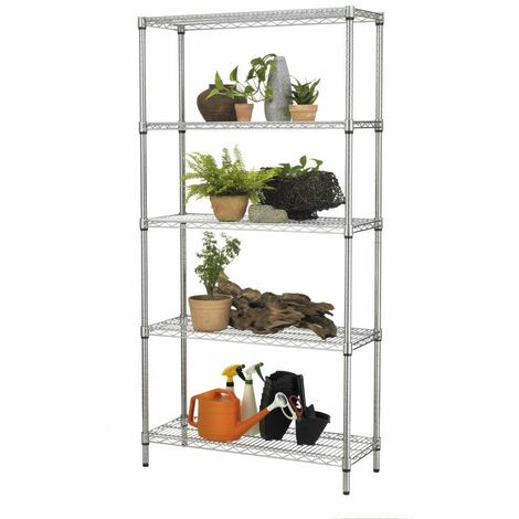 Libreria Robusta Fin Outdoor Con 5 Piani Cm 35 X 90 X 177 Linea Archimede Serena Group - ZN1436-5