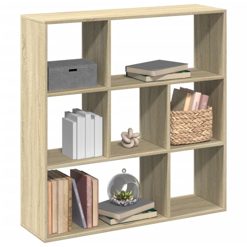 Libreria Divisorio Rovere Sonoma 102x29x103,5 cm in Truciolato - Vidaxl